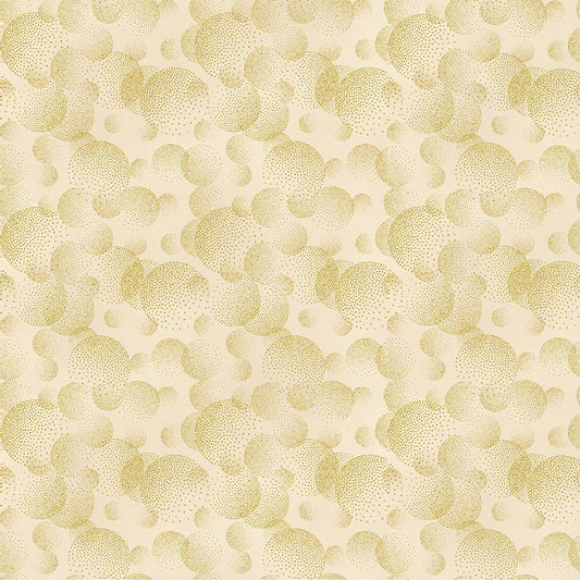 Timeless Treasures:  - Majestic - Dotted Circle Textures - CM8816-Cream