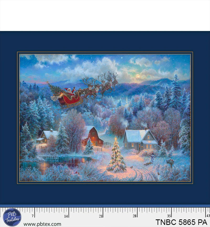 P&B Textiles: The Night Before Christmas -  Panel - TNBC-5865PA