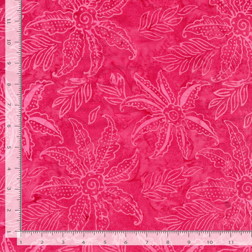 Batiks - Timeless Treasures: Tonga Batiks - Scalloped Flower - B7125-Pink