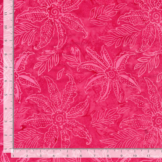 Batiks - Timeless Treasures: Tonga Batiks - Scalloped Flower - B7125-Pink
