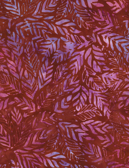 Batiks - Timeless Treasures: Tonga Batiks - Dragonfly Collection - Garnet - B6557