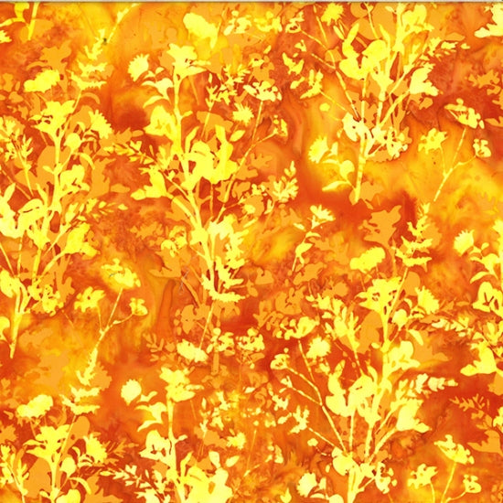Hoffman:  Bali Batik - Island Time - Wild Flowers - Poppy - U2475-224