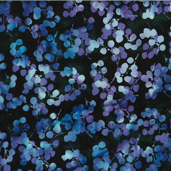 Hoffman:  Bali Batik - Homestead - Eucalypyus - Black/Jade - V2531-216