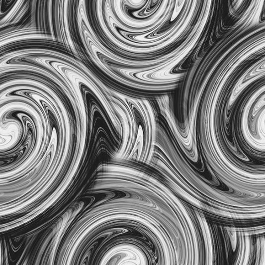 108" Quilt Back - Hoffman - Undeniable Chemistry - Graphite - WQ4527-675