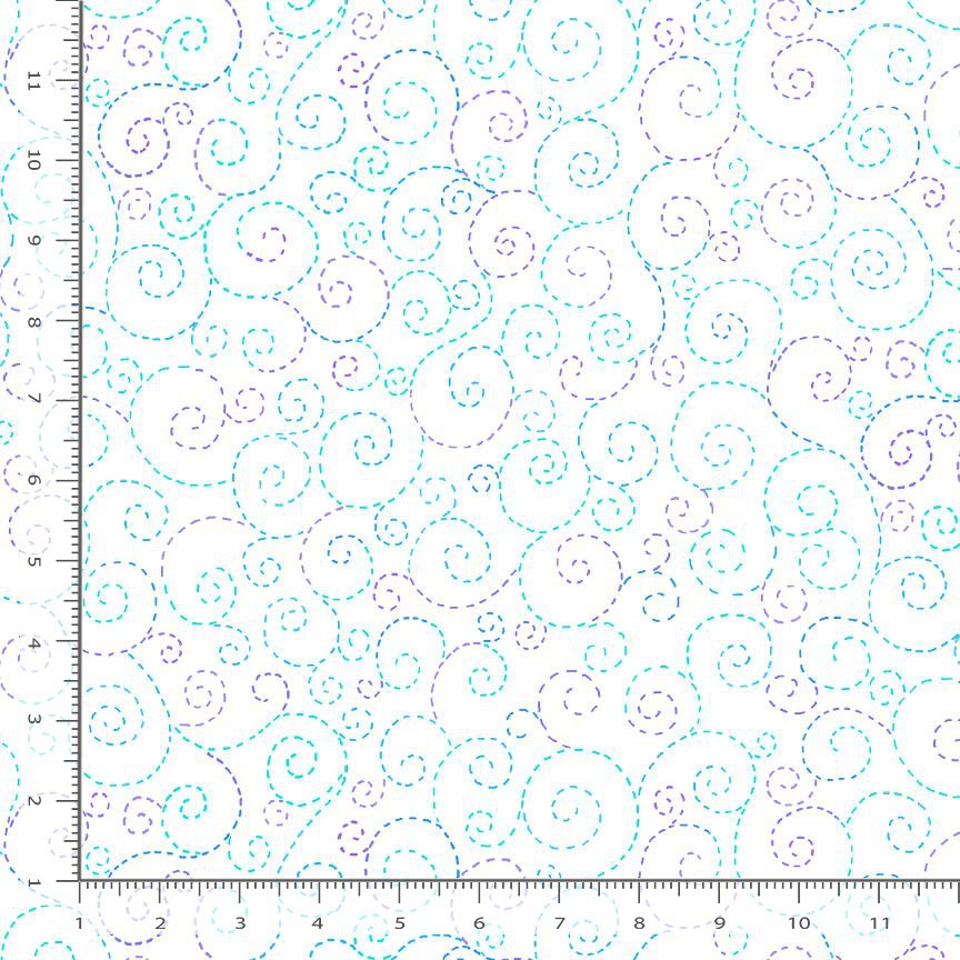 108" Quilt Back - Timeless Treasures: Extra Wide Backings - Swirl Pattern - CD3355