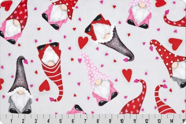 Shannon Fabrics: Minky - Valentine Gnomes - DCVALGNOMES