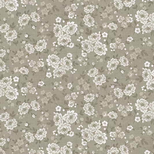Andover: Grandma's Living Room - Floral - Grey - 1445-V