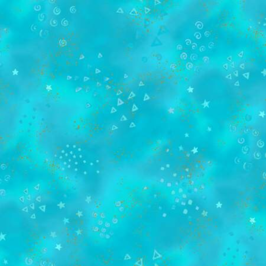 Clothworks: Metallic Basic Glitter - Aqua - Y0808-33M