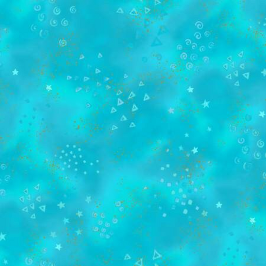 Clothworks: Metallic Basic Glitter - Aqua - Y0808-33M
