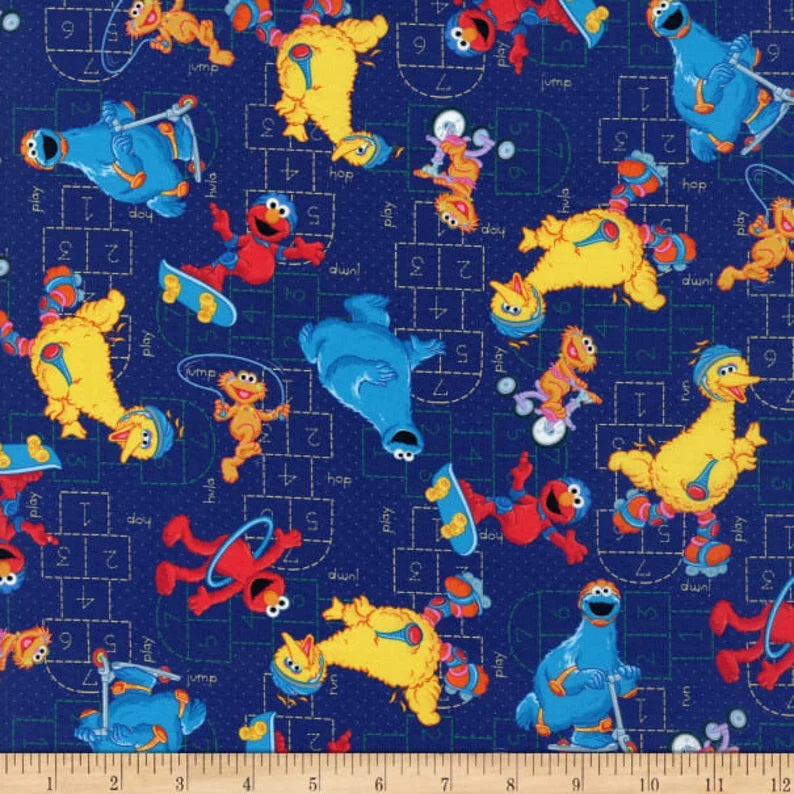 Quilting Treasures: Sesame Street - Hopscotch - Sesame Workshop - 28548-N