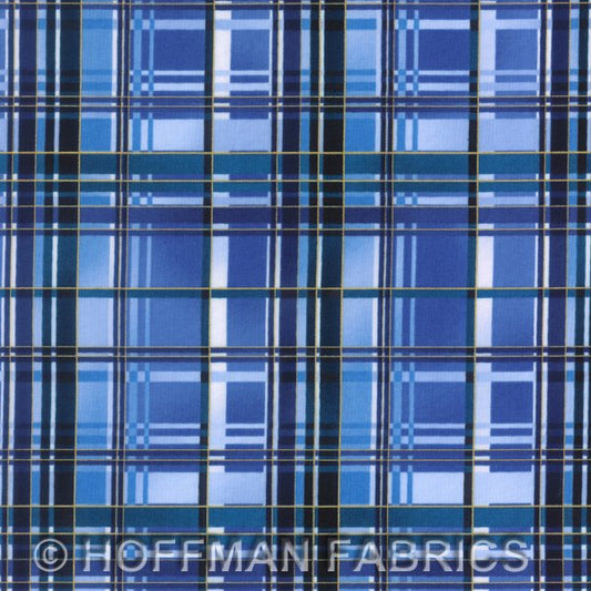 Hoffman: Antonella - Plaid -  Blue - L7291-7G