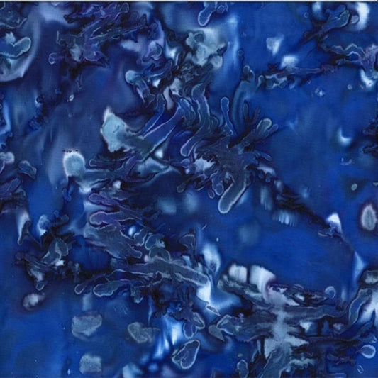 Hoffman: Batiks - 843 Mottles  - Marble - Cobalt - 843-17